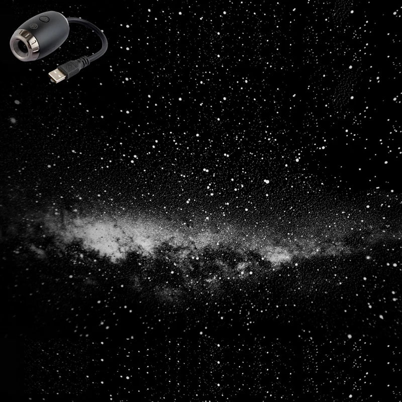 USB Galaxy Projector Light – LED Starry Ambient Interior Lamp