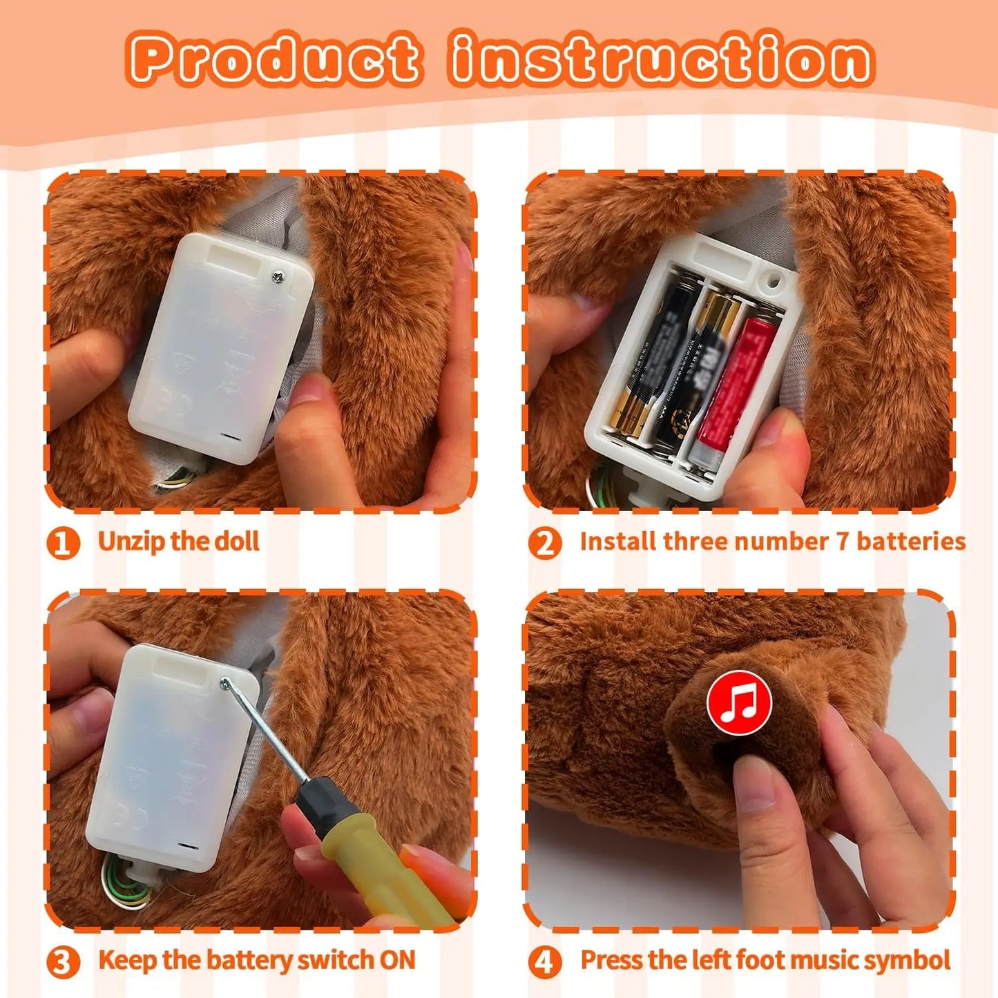 Breathing Capybara Plush – Soothing Sound & Light Sleep Toy