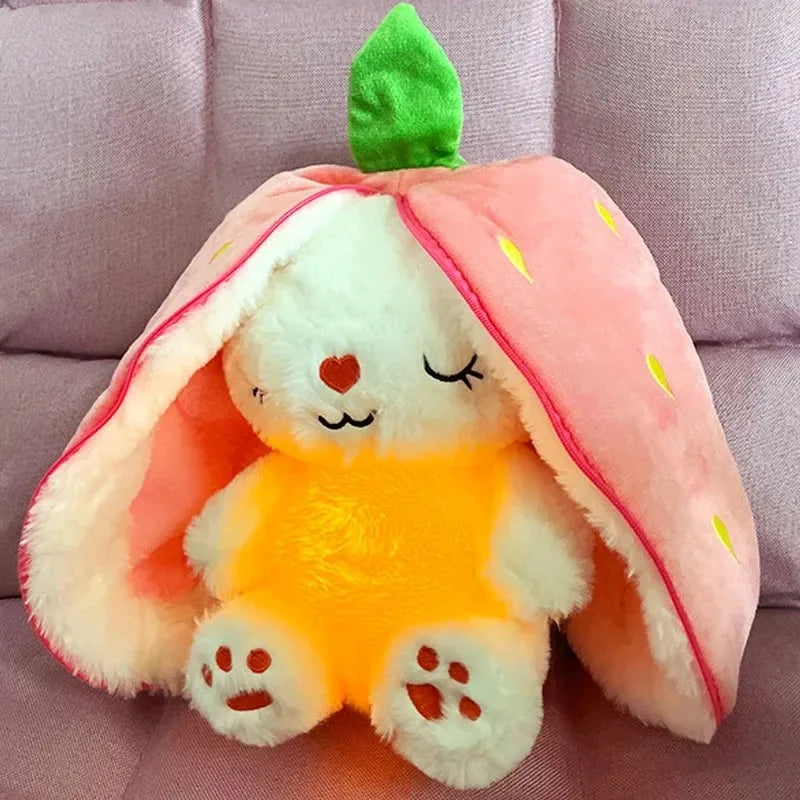 Luminous Music Bunny Plush – Soft Sleep & Motion Light Toy
