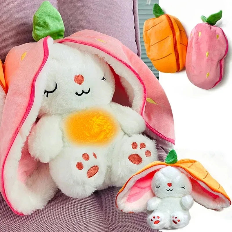 Luminous Music Bunny Plush – Soft Sleep & Motion Light Toy