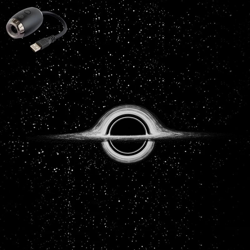 USB Galaxy Projector Light – LED Starry Ambient Interior Lamp